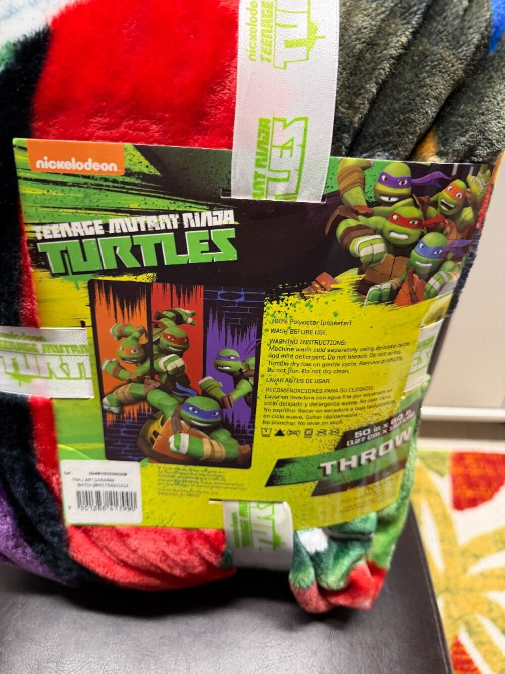Teenage Mutant Ninja Turtles TMNT Throw 50 in x 60 in